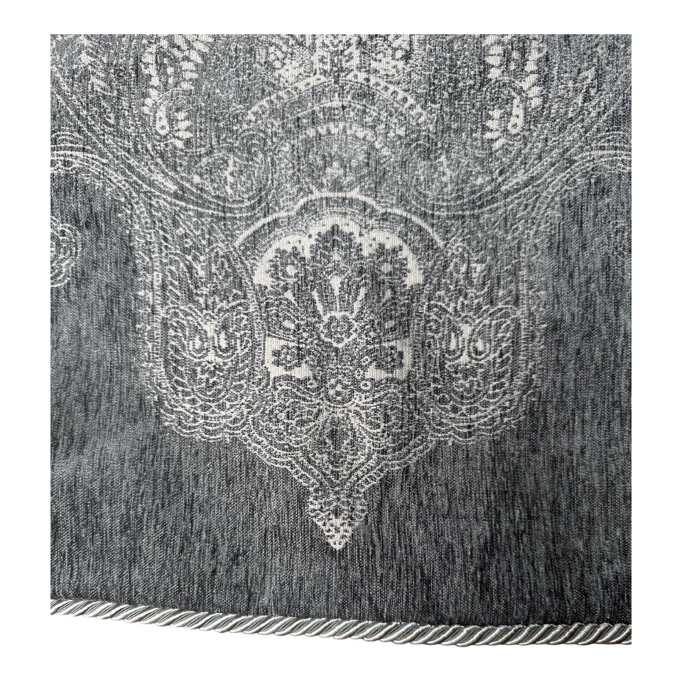 Waterford King Almohada Falsa Juego De 2 Satén Jacquard Damasco Lujo Elegante Cremallera Foto 4 de 4