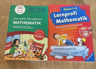 Übungsbücher 1-4 Klasse 1 2 3 4 Lernen Üben Mathematik Pons Ravensburger
