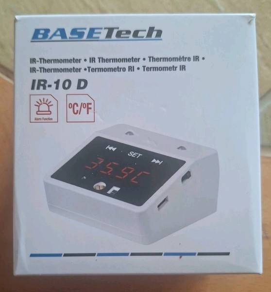 Basetech IR-10 D Infrarot-Thermometer 0-50 °C BerüHrungslose Ir-Messung-image