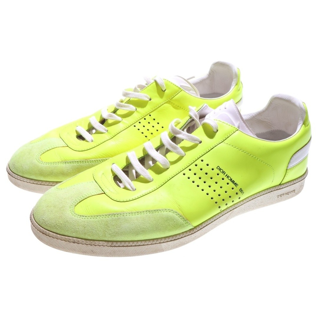 Dior HOMME 18SS B01 BEE Logo Print Leather Lace Up Low Cut Shoes Sneakers Used a thumbnail 2