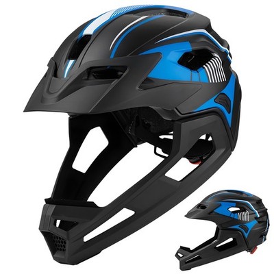 Kinder-Fahrradhelm Full-Face/Semi-Open konvertierbar, EPS+PC-Impact-Schutz