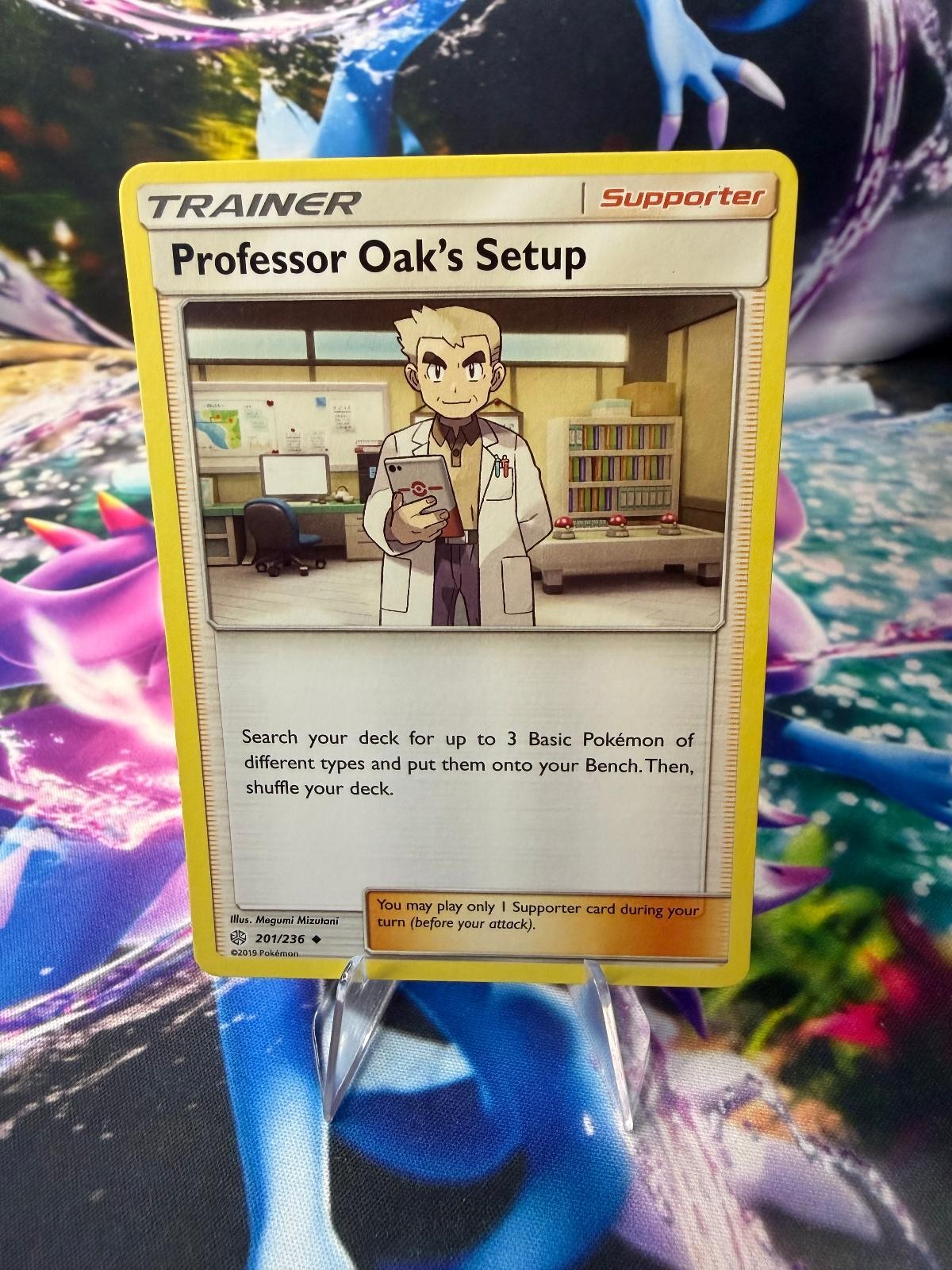 PROFESSOR OAK'S SETUP 201/236 COSMIC ECLIPSE Uncommon Pokemon