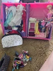 VINTAGE 1991 Mattel BARBIE DELUXE DOLL Storage Trunk Travel Case