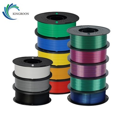 Kingroon 1KG 3D Drucker Filament PLA PETG Seide Matte HS 1,75 mm FDM Weiß Orange
