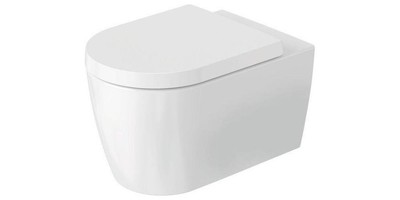 Duravit Wand-WC-Set ME by Starck wandhängend, Tiefspüler, weiß Hochglanz Abga...