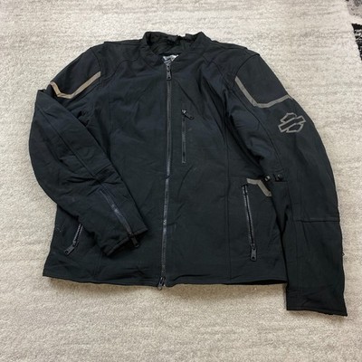 Harley Davidson Zealot 3 In 1 Soft Shell Riding Jacket Medium Black Zip Biker HD