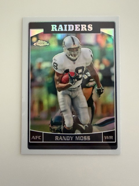 Randy Moss 2006 Topps Chrome #94 Refractor Parallel Raiders Legend & HOF