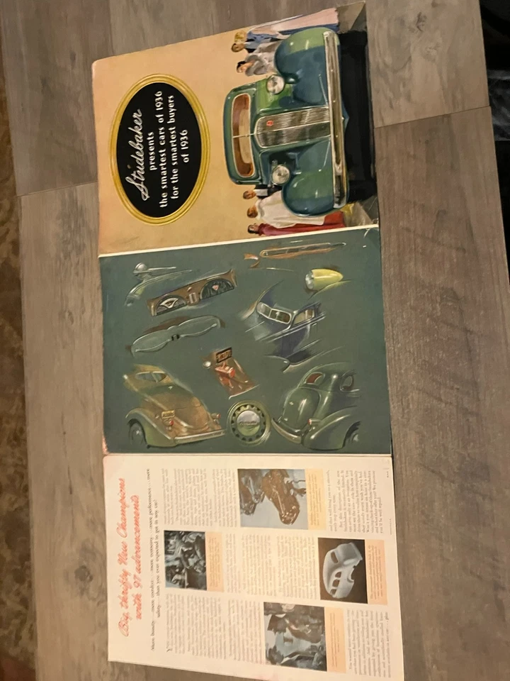 Catálogo folleto coche St. Regis 1936 vintage Studebaker President DICTATOR Foto 4 de 4