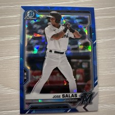 2021 Bowman Chrome Sapphire Edition Jose Salas #BDC-169 Miami Marlins