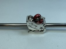 Charm Pandora Buon Natale Slitta Babbo Natale Ritirato