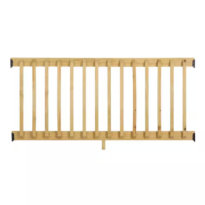 #ad 3 Ft. X 6 Ft. Pressure Treated Pine Wood Deck Line Railing Kit with B2E Baluster $118.71