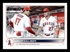 2022 Topps Update #US115 MVP Caliber (Mike Trout / Shohei Ohtani)