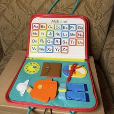 Montessori Busy Board Toddler Activity Bag Sensory Toy Quiet Book Travel