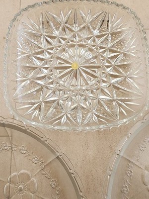HOYA CRYSTAL Glass Plate(25x24cm/9.84x9.44