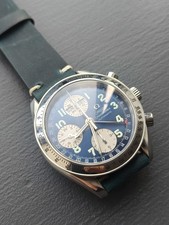 Special Edition Omega Speedmaster Triple Date Blue Dail Automatic Watch 3523.81