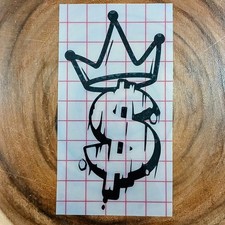 Money King Vinyl Decal X2 Graffiti Style Sticker Car Truck Window Laptop Gear Money King Vinyl Decal X2 Graffiti Style Sticker Car Truck Window Laptop Gear