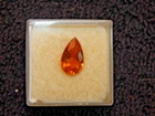 Natural Gold/Orange Tourmaline Faceted Gemstone - 7.40x12.30mm Pear - 2.44 ct