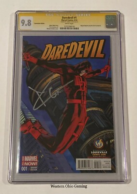 Daredevil #001 CGC SS Graded 9.8 Variant Comic Book Signed By Charlie Cox READ