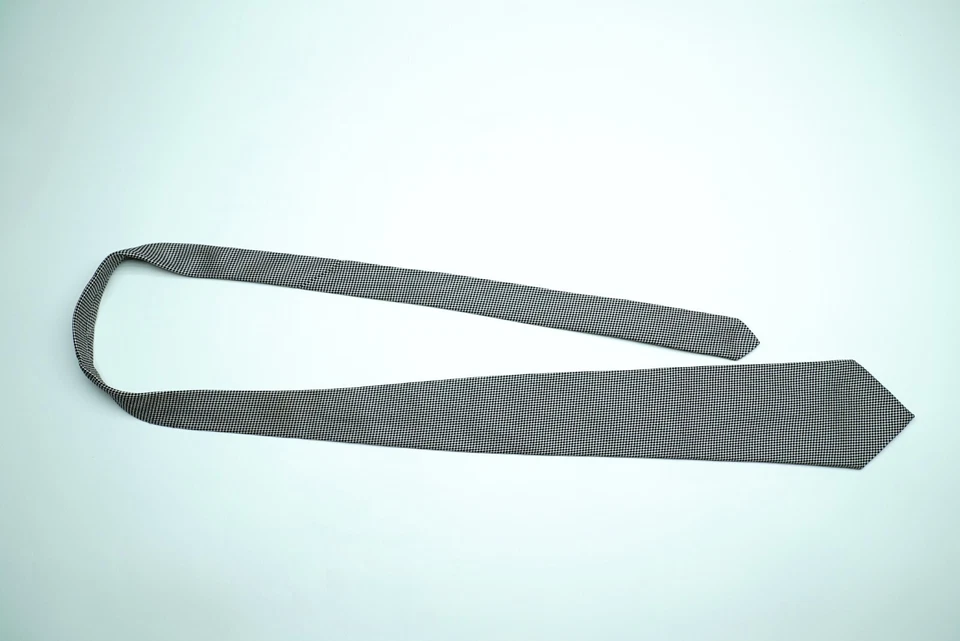 RALPH LAUREN Purple Label Beige Micropattern Neck Tie Handmade in Italy - Image 2 of 4