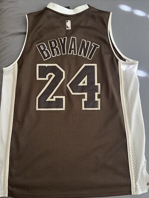 😎🏀Kobe Bryant Lakers 24 Jersey Adidas Size Men Medium Rare Brown