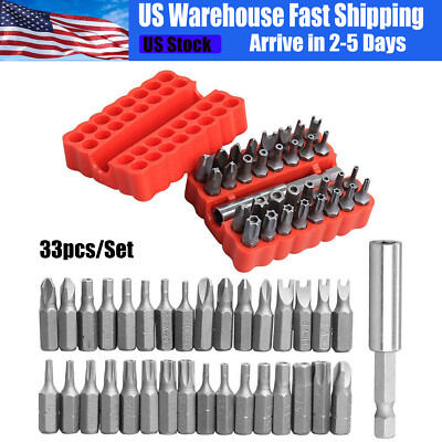 Tamper Proof Security Torq Hex Star Spanner Tri Wing Screwdriver 33 Torx Bit Set