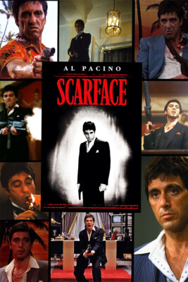 Scarface Al Pacino Tony Montana Art Wall Indoor Room Outdoor - POSTER 20x30