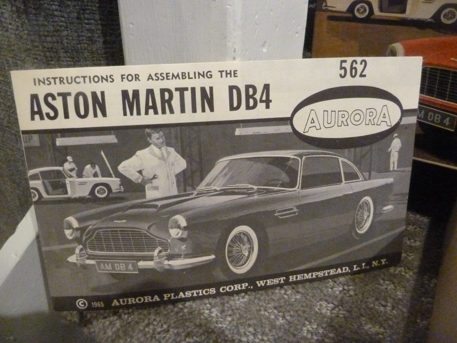 1965 AURORA ASTON MARTIN DB 4 #562-198 MODEL KIT car vintage BRAND NEW ...