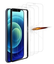 Protection écran compatible pour iPhone 12 Mini (5,4 pouces) [Pack de 4], [HD...