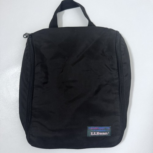 LL Bean Bag Personal Organizer Toiletry Black Green Travel Men Unisex Gorpcore