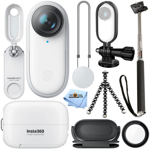 Insta360 GO 2 Miniature Action Camera + Frame Holder + Tripod + Selfie  Stick Kit 842126102011 | eBay