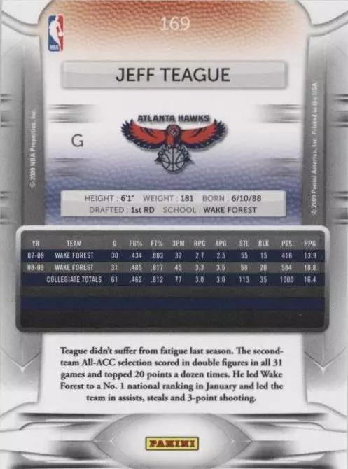 2009-10 Panini Prestige - Jeff Teague #169