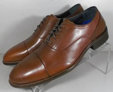 592476X SP50 STOCKTON CAP TOE MEN'S SHOES 9 M TAN LEATHER JOHNSTON & MURPHY