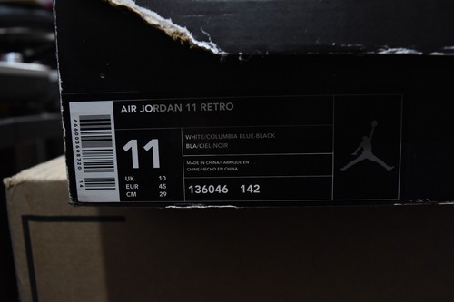 Size 11 - Jordan 11 Retro Columbia 2001 RARE Nike Air OG - Picture 7 of 15