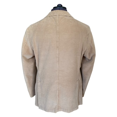 L.B.M. Giacca blazer 1911 marrone chiaro velluto a coste 2 bottoni Italia uomo 50 UK 40R - Foto 4 di 15