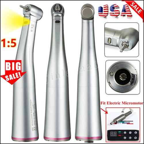 Dental 1:5 Handpiece Contra Angle LED Fit KAV Electric Motor