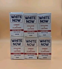6 pack White Now triple action whitening soap 200g