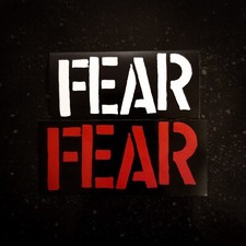 Fear 4 x 2" Waterproof Vinyl Sticker HQ Durability Circle Jerks Germs Punk