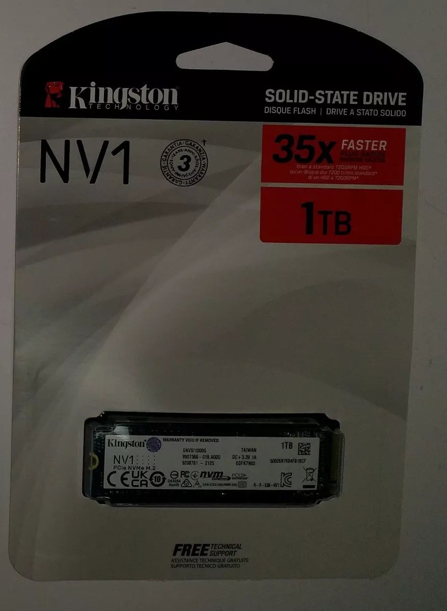 Kingston SNVS/1000G 1000G NV1 M.2 2280 NVMe SSD