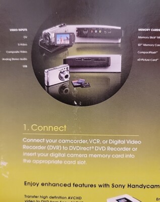 Sony DVDirect VRD-MC5 DVD Recorder (2.5 inch) - Black for sale