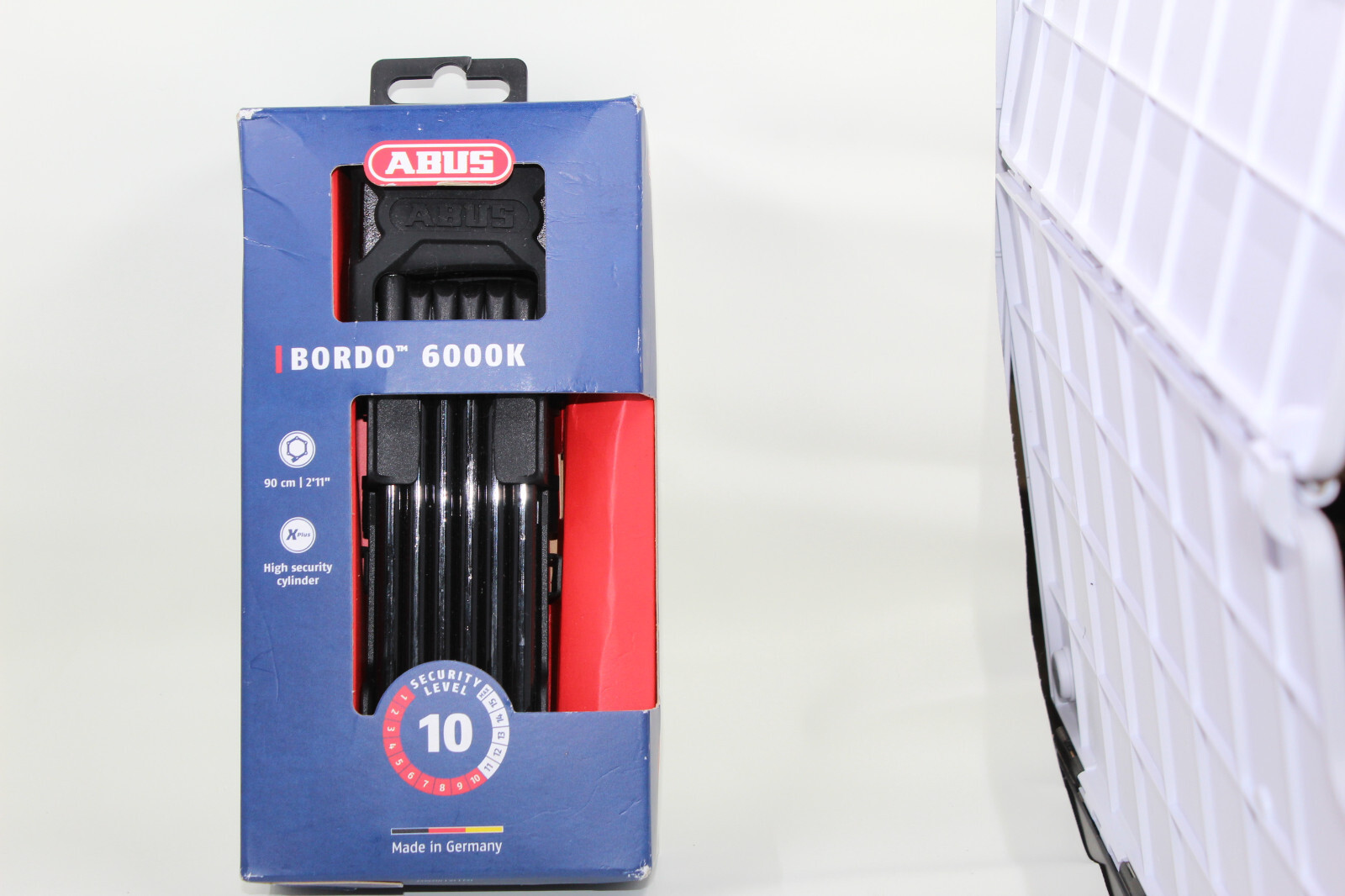 ABUS BORDO 6000K Folding Bike Lock &ndash; 90cm Keyed Lock with SH Bracket