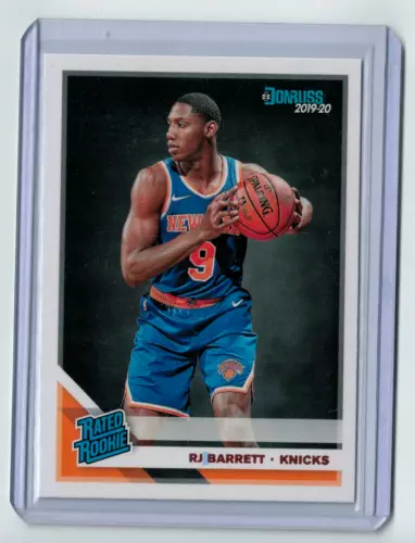 RJ BARRETT 2019-20 DONRUSS RATED ROOKIE RC #203 NEW YORK KNICKS DUKE