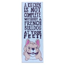 Tan White French Bulldog Magnet Dog Portrait Gift Collectible Kitchen Decor