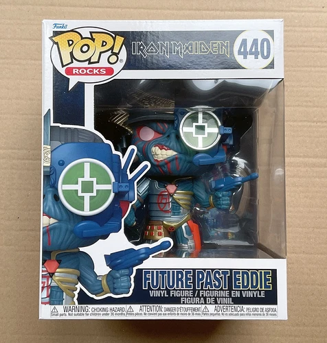 Funko Pop Rocks Iron Maiden Future Past Eddie 6" #440 + Free Protector