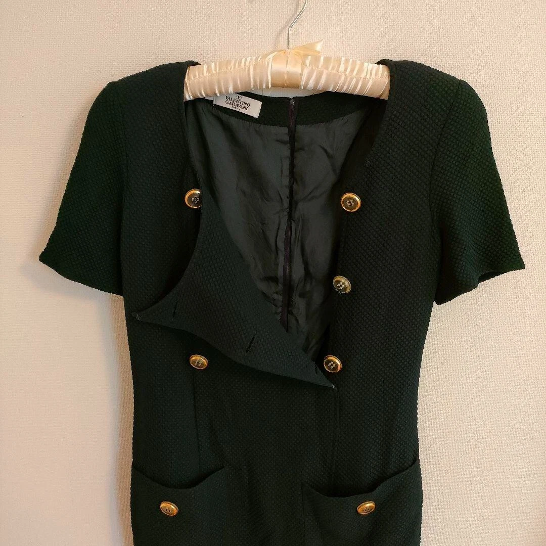 Valentino Garavani abito manica corta donna taglia 40 acetato viscosa nero