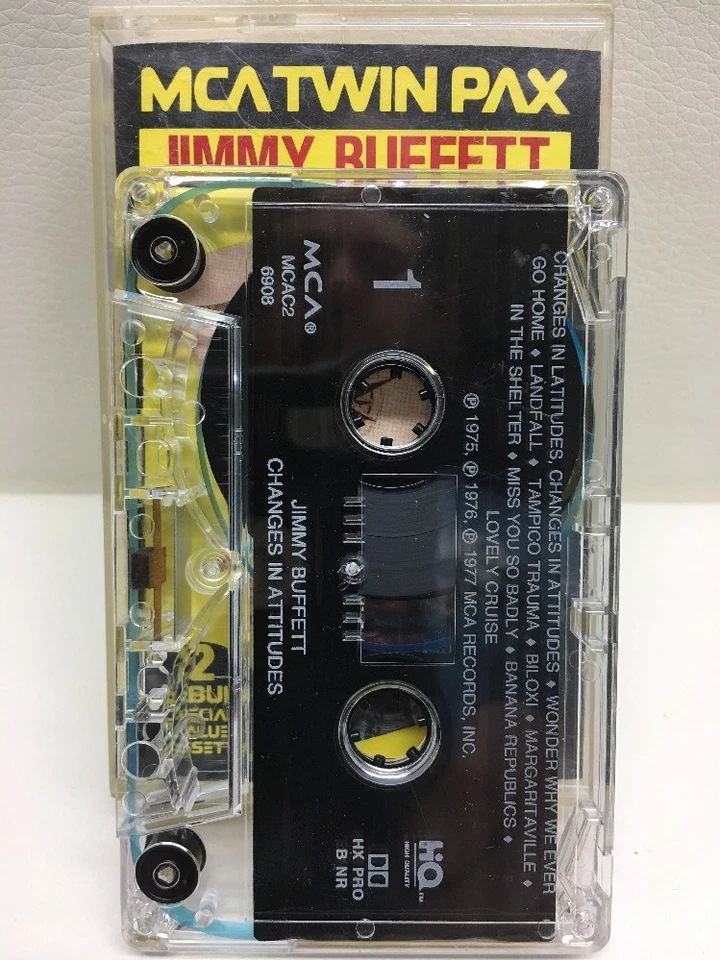 Jimmy Buffett Changes In Attitude & Havana Daydreamin' Cassette Tape MCAC2 6908 Foto 2 de 3