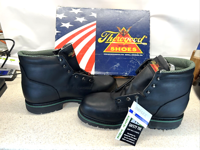 USA製 Thorogood ソログッド ブーツ 黒 10D 28cm 中古・古着通販】THOROGOOD (ソログッド) レースアップブーツ ブラック