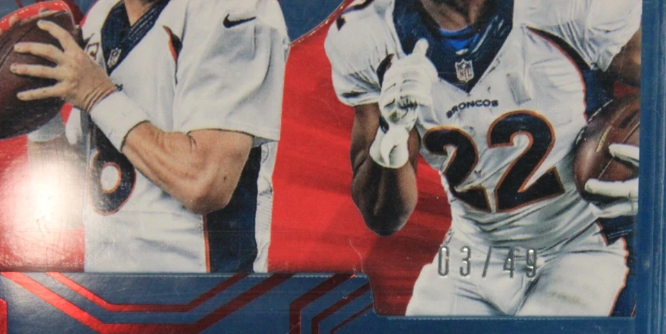 2016 CLEAR VISION # 18 Peyton Manning, CJ & Thomas BGS 9.5 GEM MINT #0009981915 - Image 3 of 3