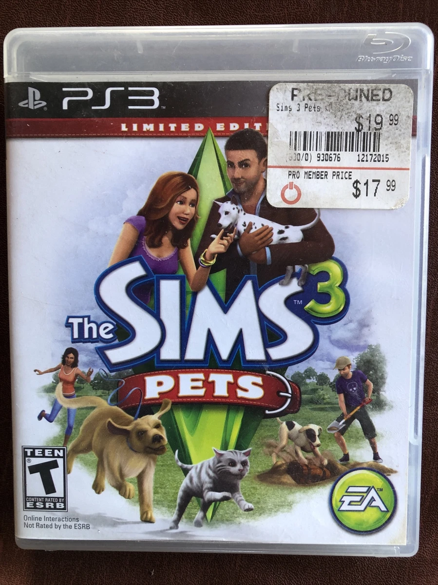 Brink dommer Dødelig The Sims 3 Pets Limited Edition PlayStation 3 PS3 14633196191 | eBay