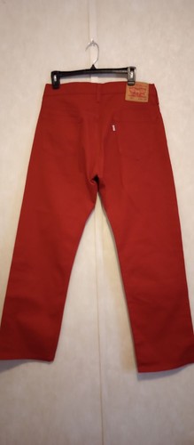 Levis 569 Rot Straight Fit Jeans W30 L32 Herren Baumwollmischung - Bild 1 von 9