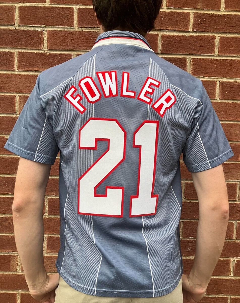 Vintage England Shirt 1996 Liverpool Fowler 1995 Umbro Shearer